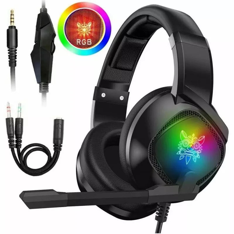 Gaming Headset, RGB With Noise Cancellation